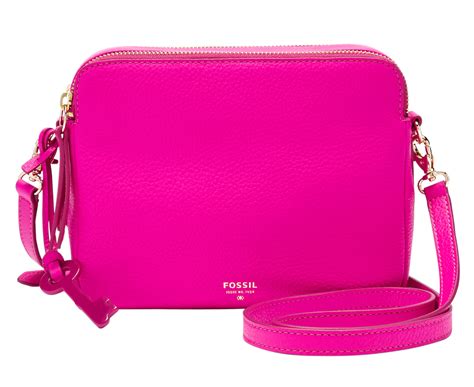 hot pink cross body bag.